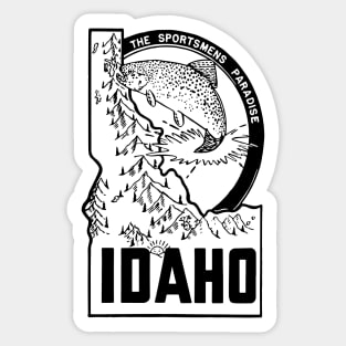 Idaho State Outline Sticker